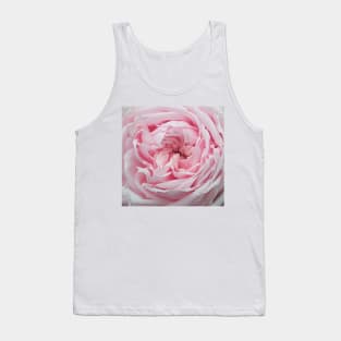 Delicate Pink Rose Flower Petal Pattern Tank Top